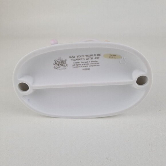 Precious Moments 522082 May Your World Be Trimmed With Joy Porcelain Figurine - Picture 5 of 7